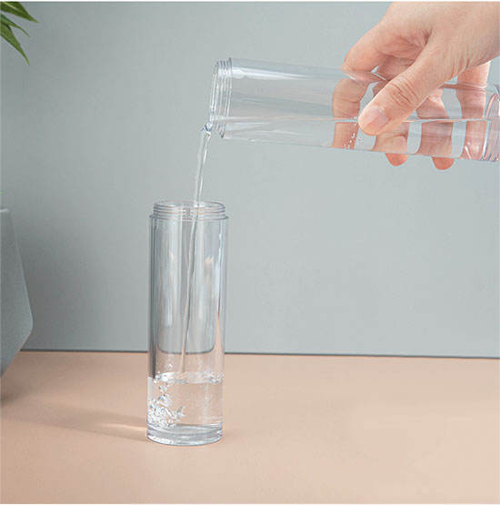 Empty cosmetics container 50ml 80ml 100ml clear thick wall clear plastic lotion bottle