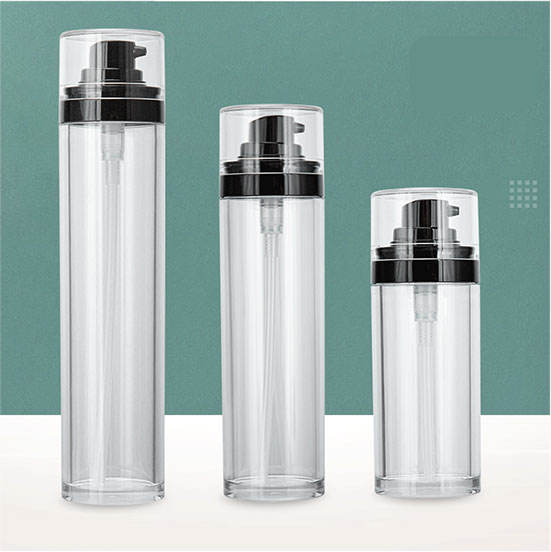 Empty cosmetics container 50ml 80ml 100ml clear thick wall clear plastic lotion bottle