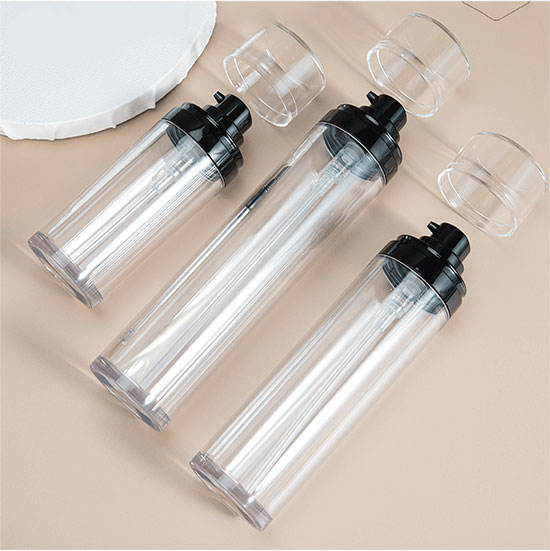 Empty cosmetics container 50ml 80ml 100ml clear thick wall clear plastic lotion bottle