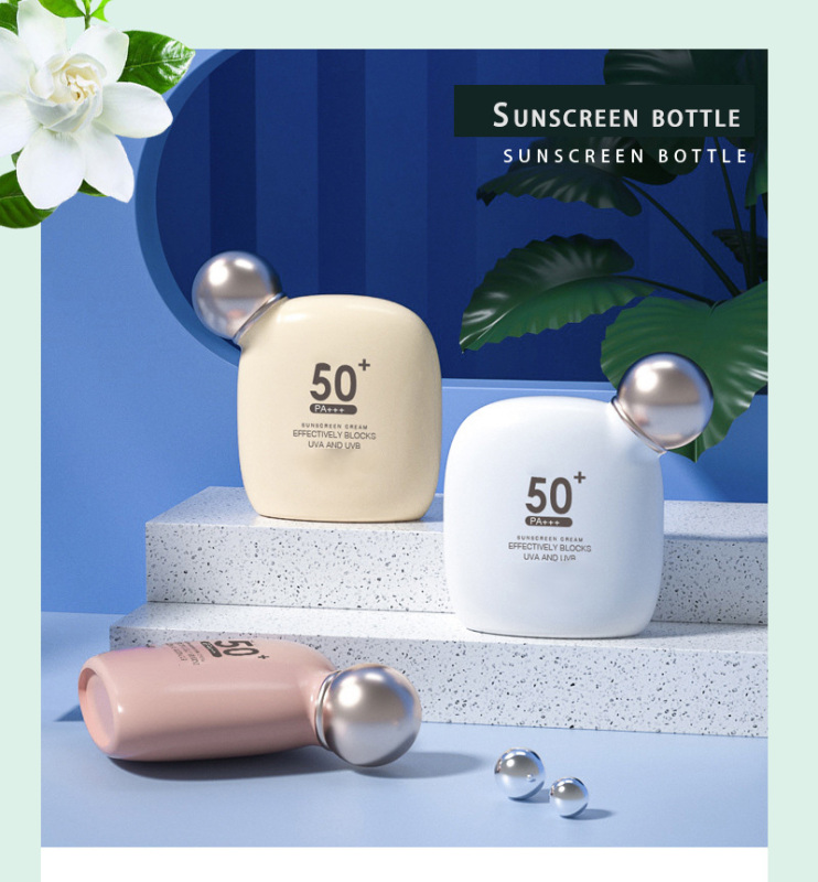 New squeeze sunscreen bottle hand cream cosmetic packaging skin products sunscreen packaging bottle