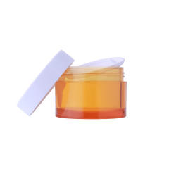 Pet Plastic Clear Cosmetic plastic jars with lidsTop Lid for Cream Skin Care Packaging Lip Scrub Container