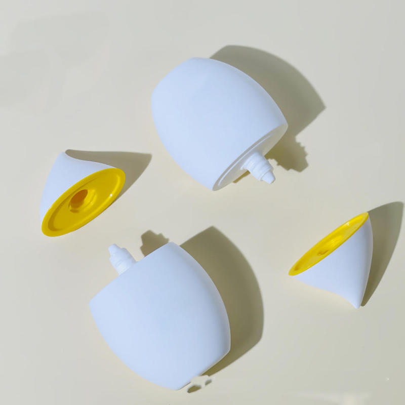 Mini bottle of sunscreen custom white 50G sunscreen cream bottle PP plastic foundation mini of sunscreen