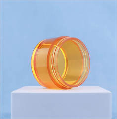 Pet Plastic Clear Cosmetic plastic jars with lidsTop Lid for Cream Skin Care Packaging Lip Scrub Container