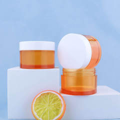 Pet Plastic Clear Cosmetic plastic jars with lidsTop Lid for Cream Skin Care Packaging Lip Scrub Container