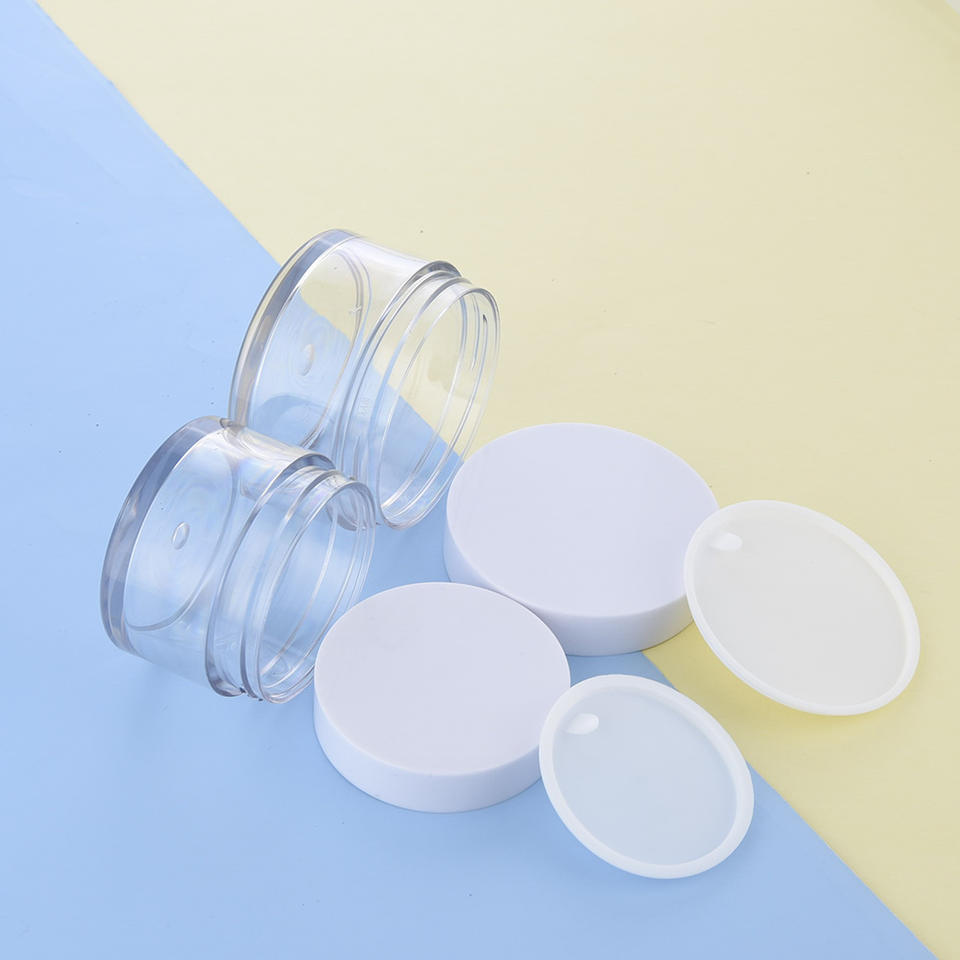 Frosted transparent plastic body scrub containers personal skin packaging black plastic container for body scrub