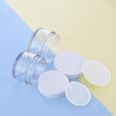 Frosted transparent plastic body scrub containers personal skin packaging black plastic container for body scrub