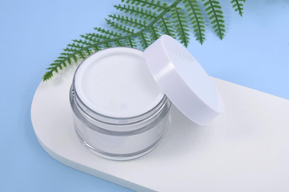 Frosted transparent plastic body scrub containers personal skin packaging black plastic container for body scrub