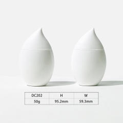 Mini bottle of sunscreen custom white 50G sunscreen cream bottle PP plastic foundation mini of sunscreen