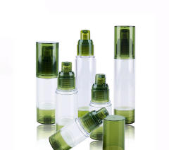 Eager to buy 15ml 30ml 50ml 80ml 100ml 120ml Cosmetic essence sunscreen bottle Green Clear As Airless Bottle