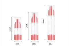 Transparent Cosmetic packing bottle 15ml 30ml 50ml plastic lotion emulsion airless pump container eye cosmetic plastic bottles
