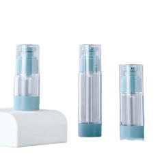 Transparent Cosmetic packing bottle 15ml 30ml 50ml plastic lotion emulsion airless pump container eye cosmetic plastic bottles