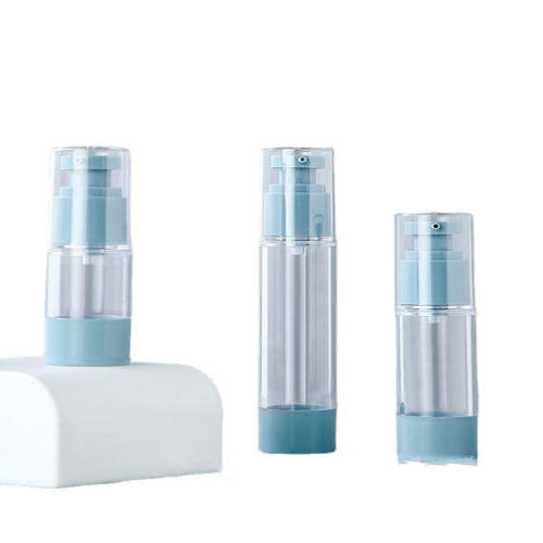 Transparent Cosmetic packing bottle 15ml 30ml 50ml plastic lotion emulsion airless pump container eye cosmetic plastic bottles