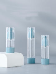 Transparent Cosmetic packing bottle 15ml 30ml 50ml plastic lotion emulsion airless pump container eye cosmetic plastic bottles
