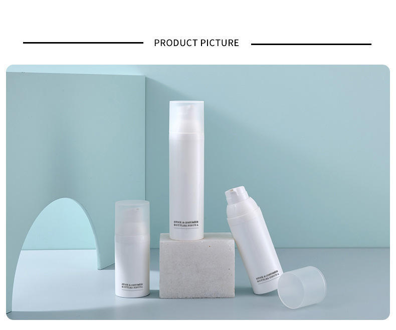 High Quality 15ml 30ml 50ml 80ml 100ml 200ml full size cosmetic airless cosmetic containers