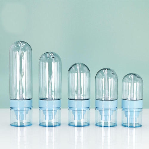 New Style 30ml 50ml 60ml pill capsule Round Clear Bottle Skincare Cosmetics Pump Tube plastic mist perfume spray bottle