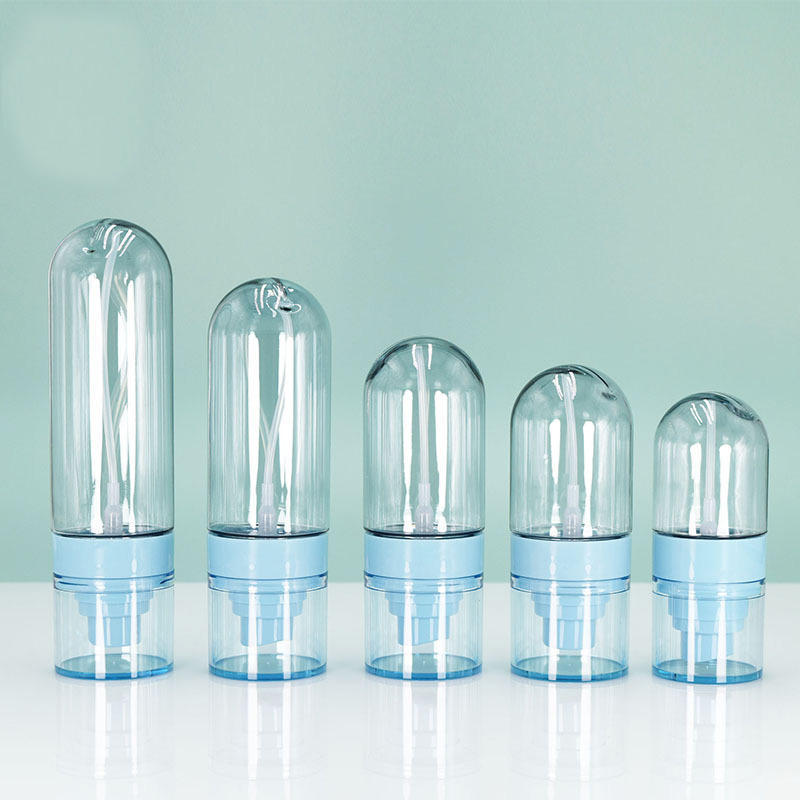 New Style 30ml 50ml 60ml pill capsule Round Clear Bottle Skincare Cosmetics Pump Tube plastic mist perfume spray bottle