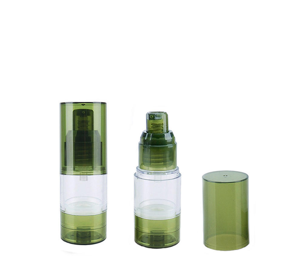 Eager to buy 15ml 30ml 50ml 80ml 100ml 120ml Cosmetic essence sunscreen bottle Green Clear As Airless Bottle