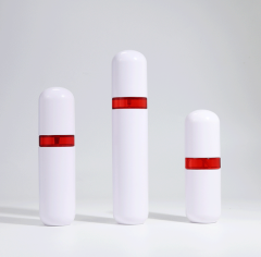 New fashion 30ml 50ml 70ml 100ml capsule shape plastic bottles with fine mist spray for face toner room spray suit bottle