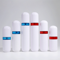 New fashion 30ml 50ml 70ml 100ml capsule shape plastic bottles with fine mist spray for face toner room spray suit bottle