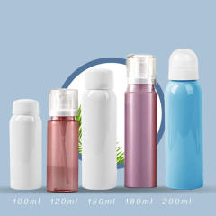 Factory Price perfume empty plastic spray bottle PET plastic bottle sunscreen spray white bottle
