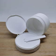 Plastic cream container powder jar custom PP cosmetic jars with flip cap for skincare package wild-mouth bottle