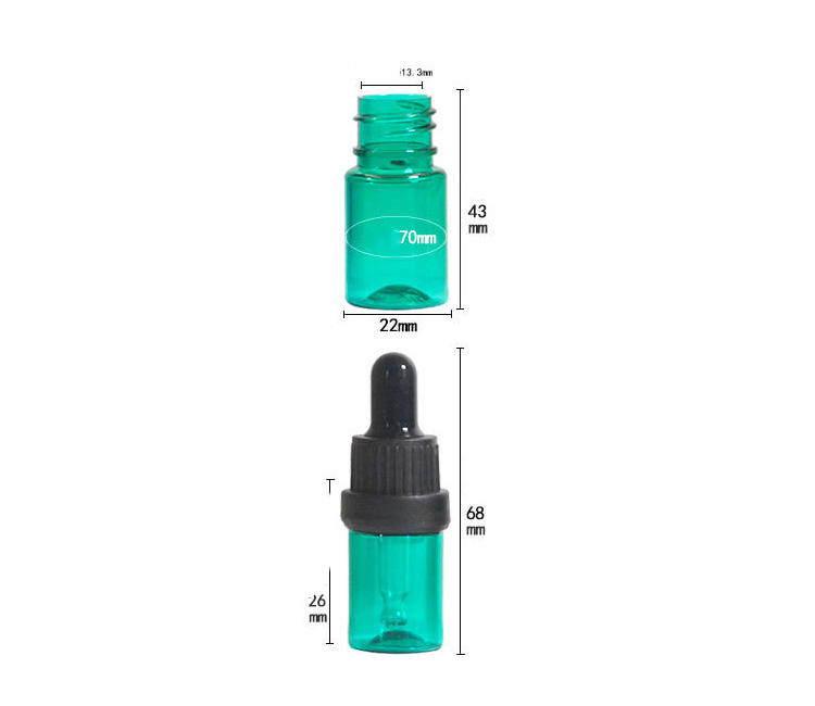 Wholesale Empty Clear Cosmetic GLass Essential Oil Bottle With Dropper Glass Dropper Bottle