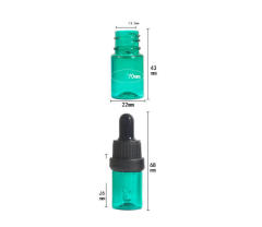 Wholesale Empty Clear Cosmetic GLass Essential Oil Bottle With Dropper Glass Dropper Bottle