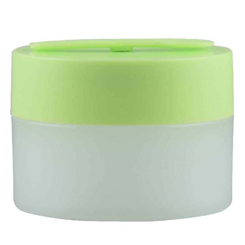 Wholesale Plastic PP 100g Body Lotion Matte Cosmetic Cream Jar Container Cosmetic Jars With Spoon