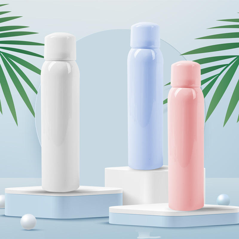Factory Price perfume empty plastic spray bottle PET plastic bottle sunscreen spray white bottle