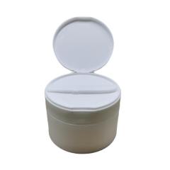 Plastic cream container powder jar custom PP cosmetic jars with flip cap for skincare package wild-mouth bottle