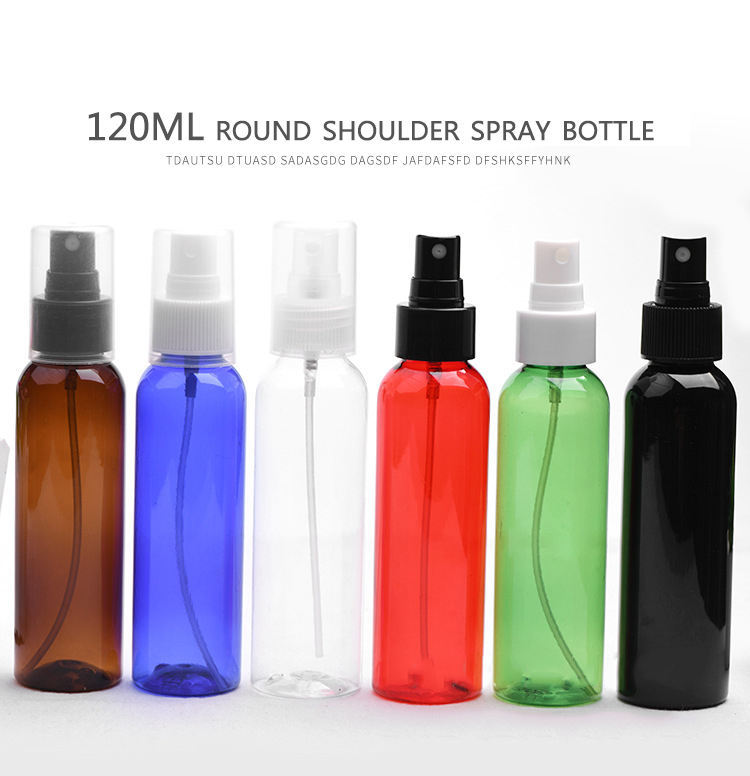 Best-selling 120ml ml spray bottle essence spray bottle round shoulder full cover fine mist spray bottle