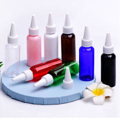 50ml ml pet plastic extrusion bottle with pointed nozzle packaging bottle