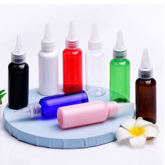 50ml ml pet plastic extrusion bottle with pointed nozzle packaging bottle