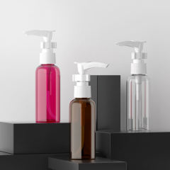 50ml socket pump emulsion bottle with long mouth and duckbill bottle with portable alcohol spray bottle