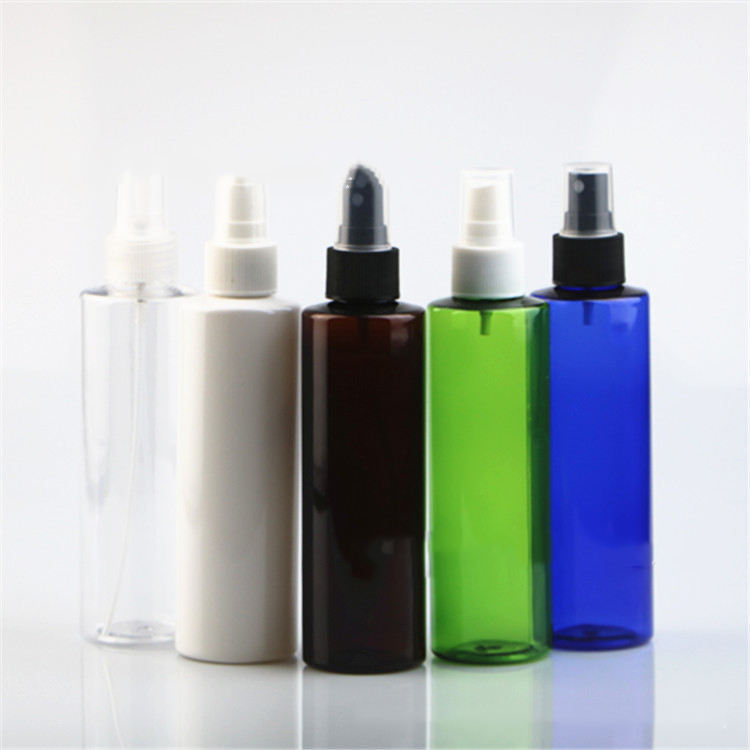 Best selling 200ml flat shoulder pet perfume spray bottle beauty hydrating cosmetics