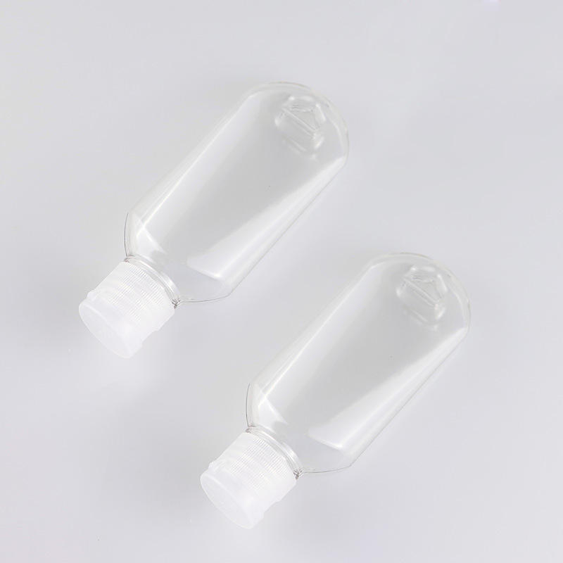 30ml PET high transparent barbed bottle ring buckle portable antibacterial hand gel bottle