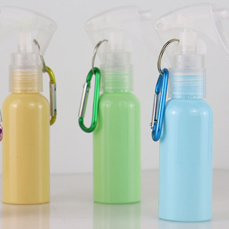 PET empty mini alcohol plastic mouse trigger atomizer spray bottle with hook