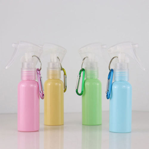 PET empty mini alcohol plastic mouse trigger atomizer spray bottle with hook