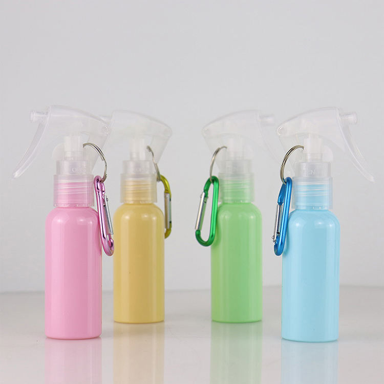 PET empty mini alcohol plastic mouse trigger atomizer spray bottle with hook
