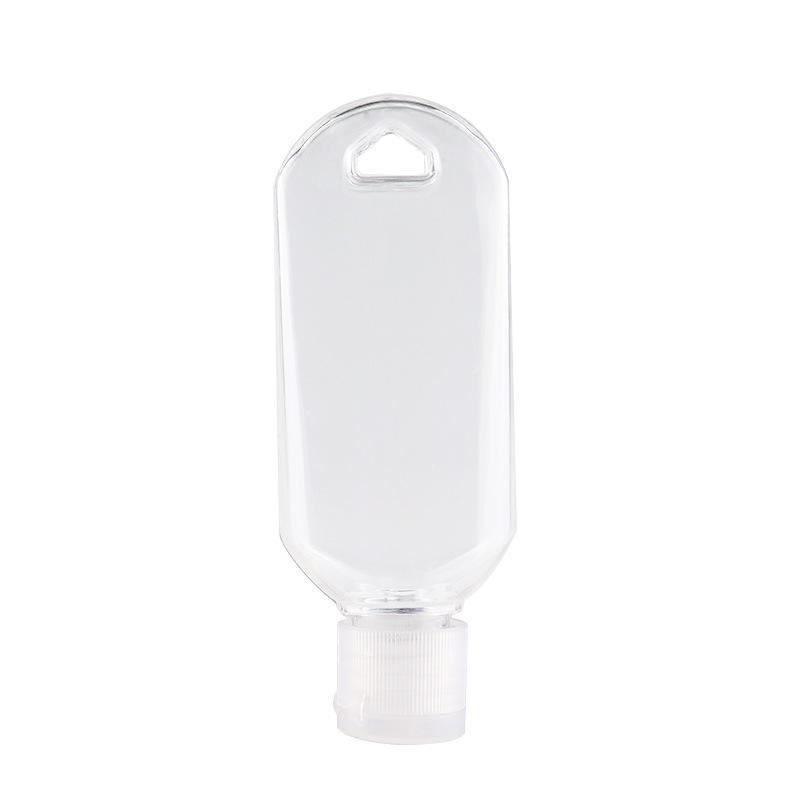 30ml PET high transparent barbed bottle ring buckle portable antibacterial hand gel bottle