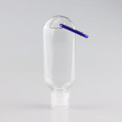 30ml PET high transparent barbed bottle ring buckle portable antibacterial hand gel bottle