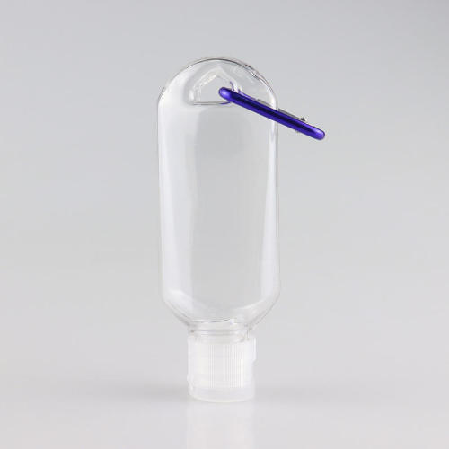 30ml PET high transparent barbed bottle ring buckle portable antibacterial hand gel bottle