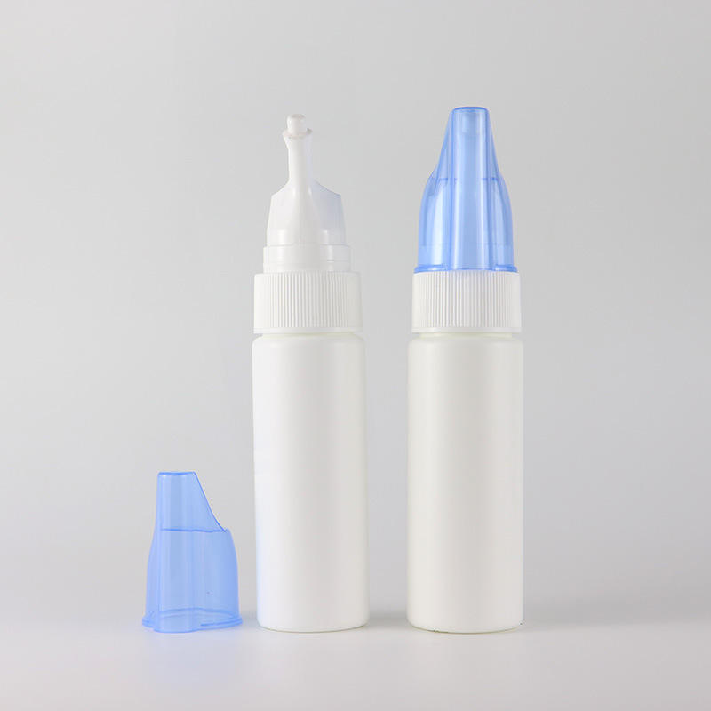 Manufacturer 30ml 50ml 60ml 70ml 100ml 200ml HDPE White Nasal Spray Bottle Rhinitis Sinusitis Spray Bottle Saline Spray Bottle