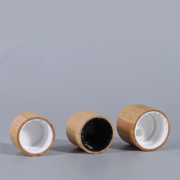Wood Products Cosmetic Packaging Bottle Cap Wooden Screw Cap Bamboo Screw Top Lid Bottle Cap Bamboo