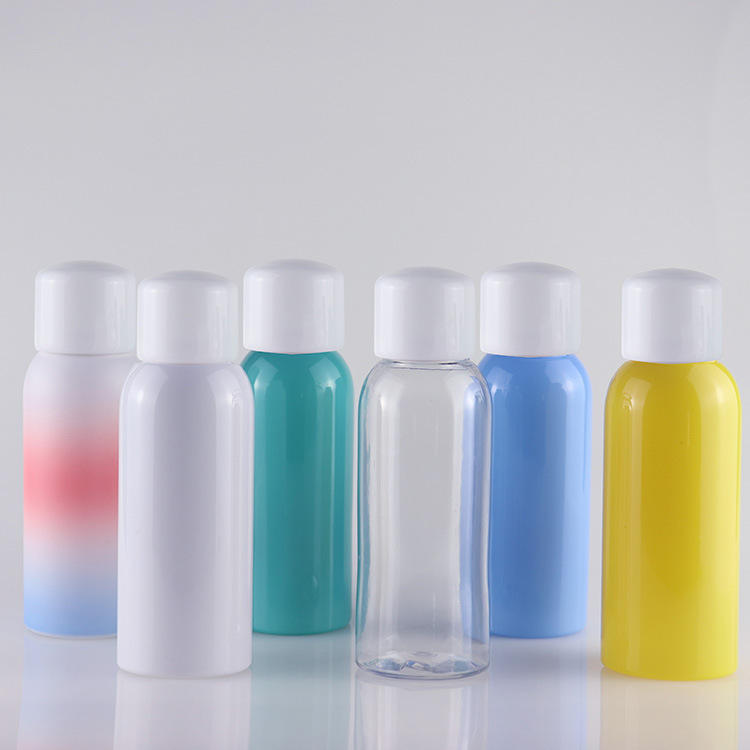 120m-l80ml buckle sunscreen spray bottle PET plastic spray bottle lotion spray bottle