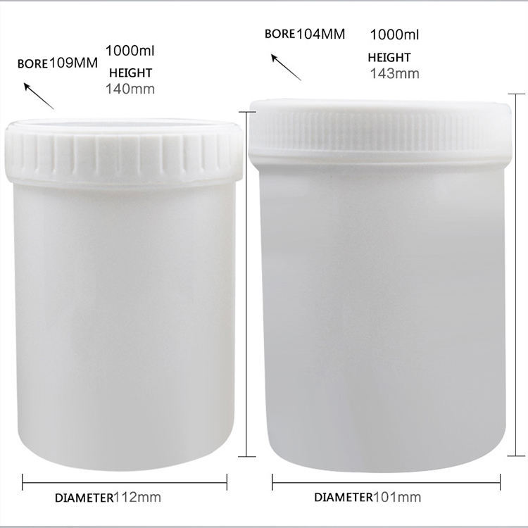 Food thickening and sealing bottling ink solid straight barrel series big mouth cream tank