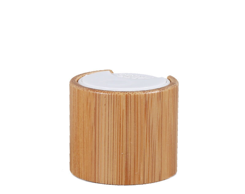 Wood Products Cosmetic Packaging Bottle Cap Wooden Screw Cap Bamboo Screw Top Lid Bottle Cap Bamboo
