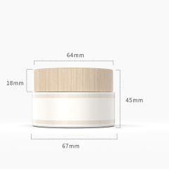 New product flat shoulder frosted perfume glass spray bottle with bamboo lids