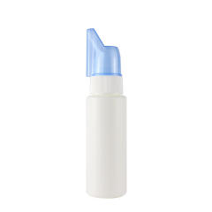 Manufacturer 30ml 50ml 60ml 70ml 100ml 200ml HDPE White Nasal Spray Bottle Rhinitis Sinusitis Spray Bottle Saline Spray Bottle