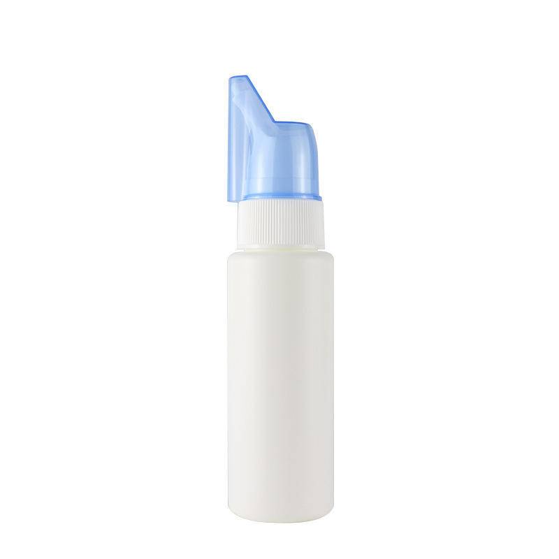 Manufacturer 30ml 50ml 60ml 70ml 100ml 200ml HDPE White Nasal Spray Bottle Rhinitis Sinusitis Spray Bottle Saline Spray Bottle
